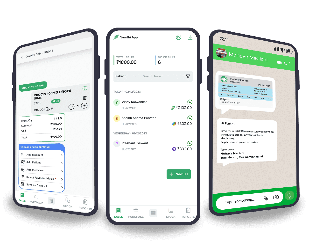 Mobile billing with Saarthi